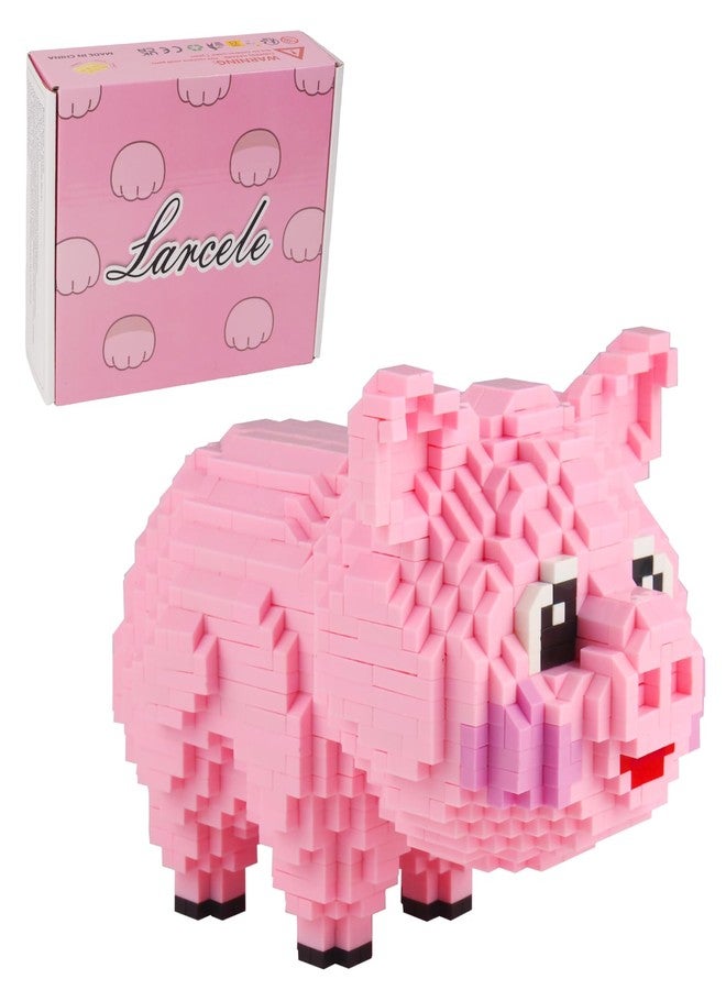 Larcele مكعبات بناء الخنزير الصغير من لارسيل، 1547 قطعة KLJM-02 (موديل 558) - Image 1
